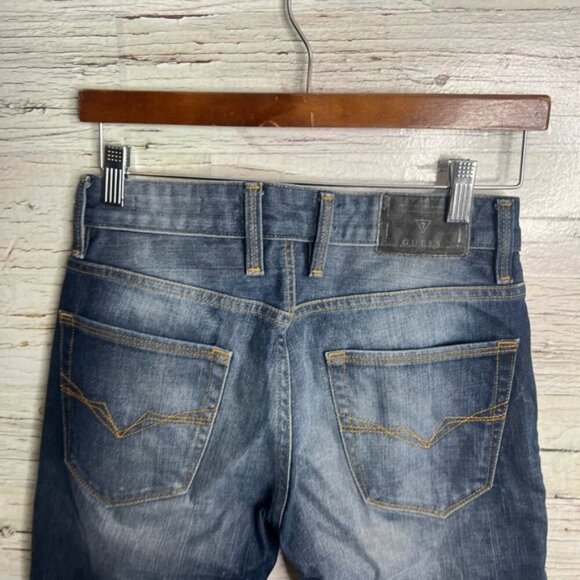 Guess Men's Slim Straight jeans Blue Denim Size size 29 - Picture 6 of 9